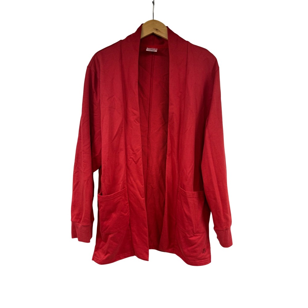Authentic Brand Iowa State Cyclones Red Open Front Sweatshirt Cardigan Womens M